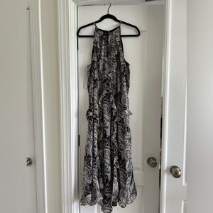 WHBM sleeveless ruffled dress